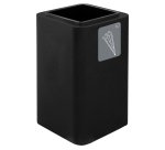 Portaombrelli Cubo - 38 x 38 x 65 cm - acciaio - nero - Stilcasa