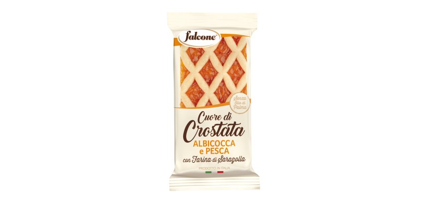 Cuor di crostata albicocca e pesca - 60 gr - Falcone