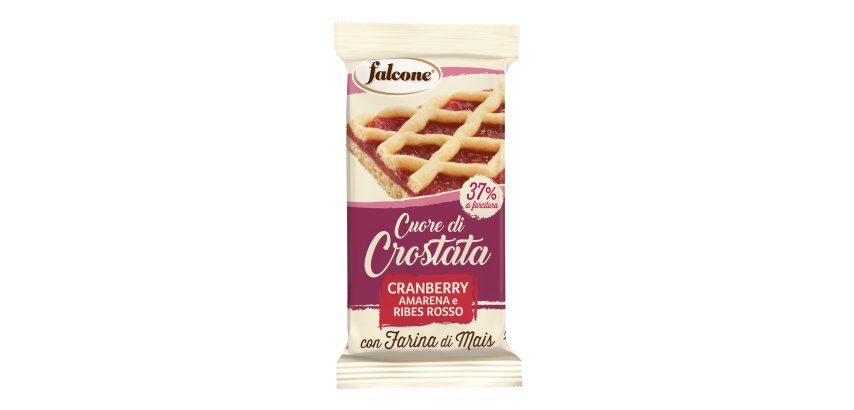 Cuor di crostata cranberry, amarena e ribes rosso - 60 gr - Falcone