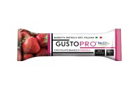 Barretta proteica GustoPro - cioccolato bianco/fragola - 40 gr - Falco