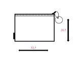 Busta con zip Bubble - 31,5 x 24,5 cm - EVA - colori pastello assortiti - Sei Rota