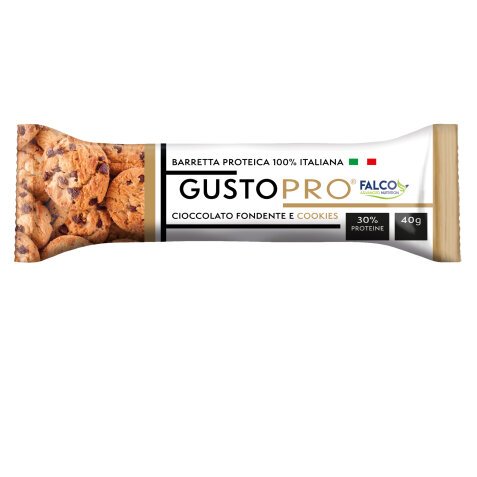 Barretta proteica GustoPro - cioccolato fondente/cookie - 40 gr - Falco