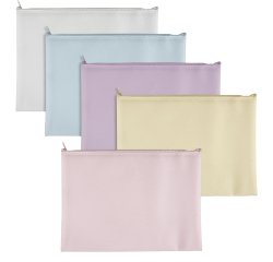Busta con zip Bubble - 21,5 x 12,5 cm - EVA - colori pastello assortiti - Sei Rota