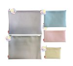 Busta con zip Bubble - 21,5 x 12,5 cm - EVA - colori pastello assortiti - Sei Rota