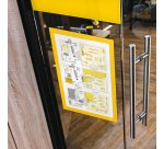 Cornice espositiva Duraframe - A4 - 21 x 29,7 cm - giallo - Durable