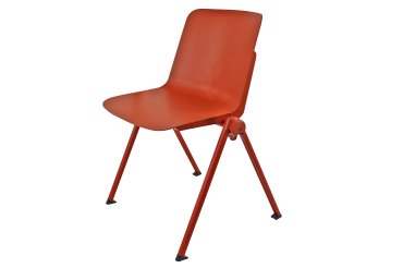 Seduta attesa Plus - senza braccioli - rosso - Unisit