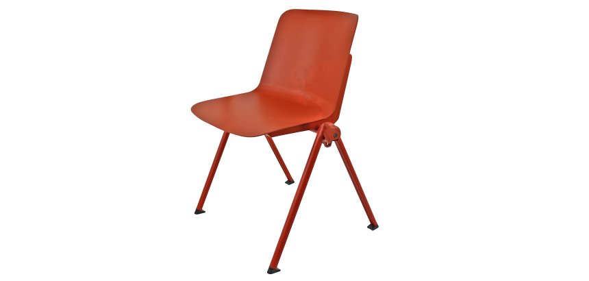 Seduta attesa Plus - senza braccioli - rosso - Unisit
