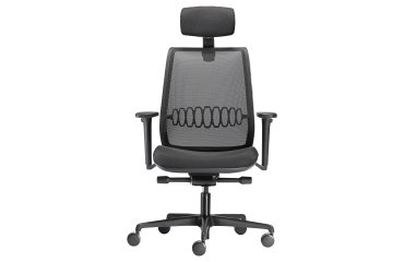 Poltrona operativa Aida - Nero - Unisit