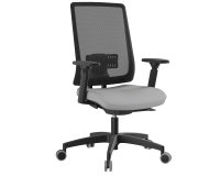 Poltrona semidirezionale X-Pro - c/ braccioli - grigio - Unisit