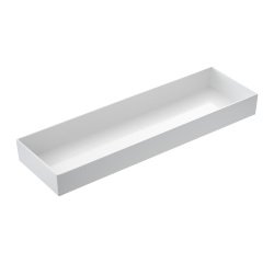 Vassoio Venezia - 53 x 16,2 x 6 cm - melamina - bianco - Leone