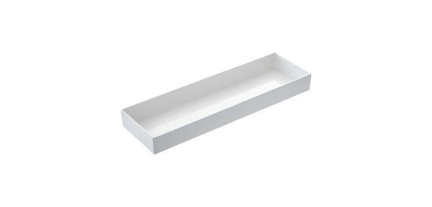 Vassoio Venezia - 53 x 16,2 x 6 cm - melamina - bianco - Leone
