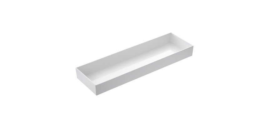 Vassoio Venezia - 53 x 16,2 x 6 cm - melamina - bianco - Leone