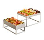 Stand buffet GN 1/2 - 32,5 x 26,5 x 16 cm - metallo - bianco - Leone