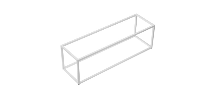 Stand buffet GN 2/4 - 53 x 16,5 x 16 cm - metallo - bianco - Leone