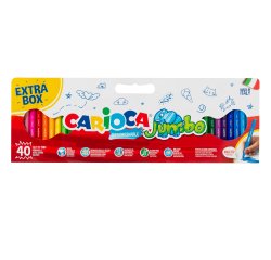 EN_Rotulador carioca jumbo punta gruesa caja de 40 unidades colores surtidos