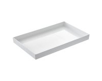 Vassoio Venezia - 32,5 x 17,6 x 6 cm - melamina - bianco - Leone