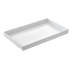 Vassoio Venezia - 32,5 x 17,6 x 6 cm - melamina - bianco - Leone