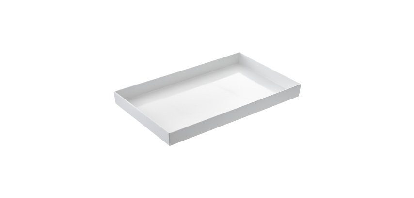 Vassoio Venezia - 32,5 x 17,6 x 6 cm - melamina - bianco - Leone
