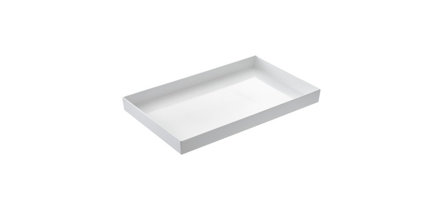 Vassoio Venezia - 32,5 x 17,6 x 6 cm - melamina - bianco - Leone
