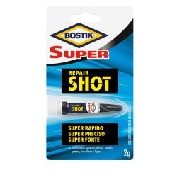 Colla istantanea Super Repair Shot - 2 gr - trasparente - Bostik