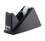 Dispenser da tavolo Crystal recycled - per nastri da 33 m - rotolo 19 mm x 10 m incluso - Nero - Tesa
