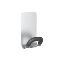 Appendiabiti magnetico - 7,4 x 6,8 x 14,3 cm - 1 posto - acciaio - Alba