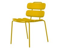 Seduta collettività Lemon - senza braccioli - polipropilene - giallo - Unisit