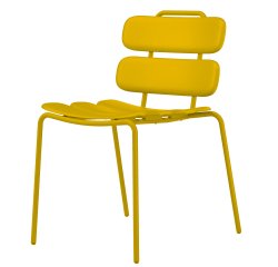 Seduta collettività Lemon - senza braccioli - polipropilene - giallo - Unisit