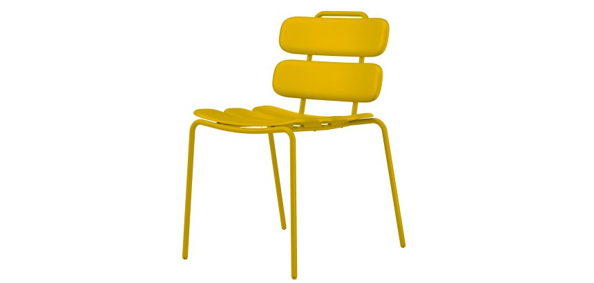 Seduta collettività Lemon - senza braccioli - polipropilene - giallo - Unisit