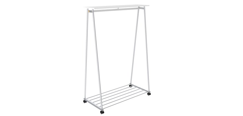 Stand appendiabiti con ruote Oslo - 175 x 115 x 62 cm - Alba