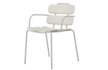 Seduta collettività Lemon - con braccioli - polipropilene - avorio - Unisit