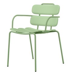 Seduta collettività Lemon - con braccioli - polipropilene - verde - Unisit