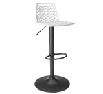 Sgabello Spider Gas  - Nero opaco/bianco - Grandsoleil