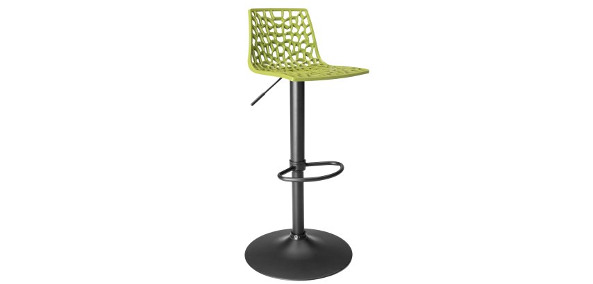 Sgabello Spider Gas  - Nero opaco/verde anice - Grandsoleil
