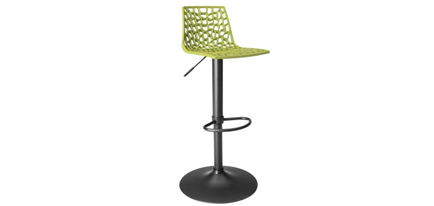 Sgabello Spider Gas  - Nero opaco/verde anice - Grandsoleil