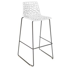 Sgabello Spider Fix  - Nero opaco/bianco - Grandsoleil