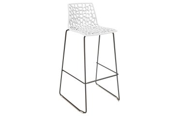 Sgabello Spider Fix  - Nero opaco/bianco - Grandsoleil