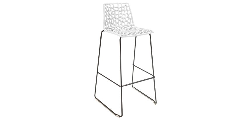 Sgabello Spider Fix  - Nero opaco/bianco - Grandsoleil