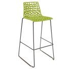 Sgabello Spider Fix  - Nero opaco/verde anice - Grandsoleil