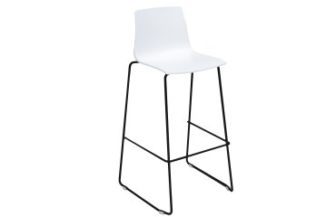 Sgabello Imola Fix  - Nero opaco/bianco - Grandsoleil