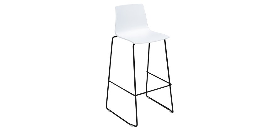 Sgabello Imola Fix  - Nero opaco/bianco - Grandsoleil
