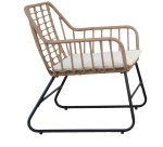 Salotto Cebu - polyrattan naturale - Garden Friend - set 4 elementi