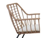 Salotto Cebu - polyrattan naturale - Garden Friend - set 4 elementi
