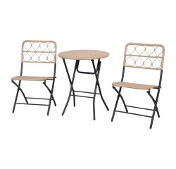 Salotto Maui - polyrattan naturale - Garden Friend - set 3 elementi