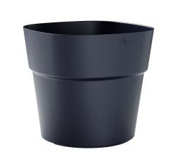 Vaso Andromeda - 13 L - diametro 28 cm - blu profondo - TeraPlast