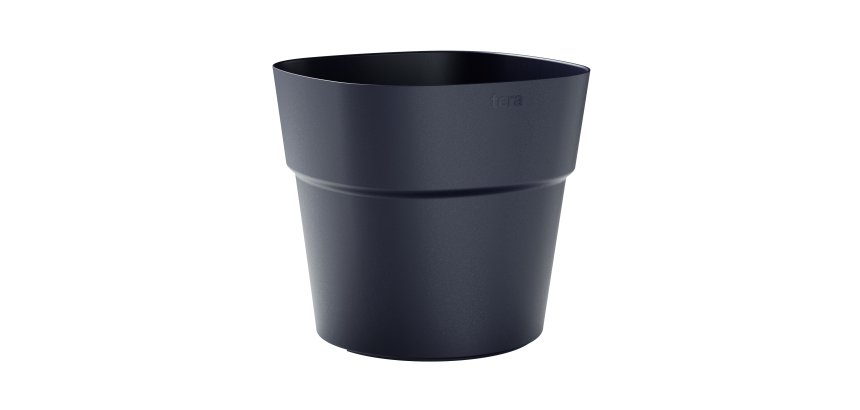 Vaso Andromeda - 13 L - diametro 28 cm - blu profondo - TeraPlast