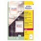 Etichette adesive per finestre - in carta - con pellicola - laser - rimovibili - 210 x 297 mm - 1et/fg - 10 fogli - bianco - Avery