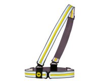 Banda sicurezza alta visibilità Cross Wrap - regolabile - giallo fluo - WoWow