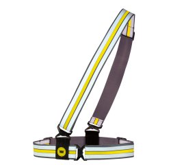 Banda sicurezza alta visibilità Cross Wrap - regolabile - giallo fluo - WoWow