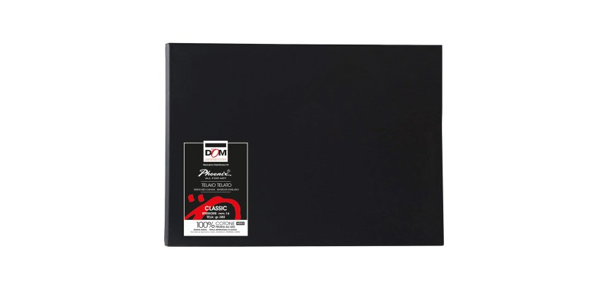 Tela pittura Classic - 25 x 35 cm - nero - DOM